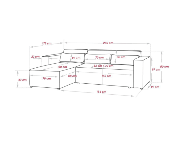 Dc Good Will Alexa Right-Facing Sofa Bed with Storage - Image 8