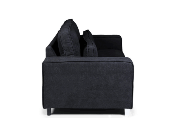 Dc Good Will Broadgate 3-Seater Sofa in Black Kensington Fabric - Image 2