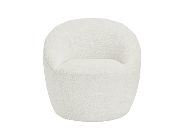 Dc Good Will Cocoon Occasional Accent Chair in Ivory Boucle - Image 4