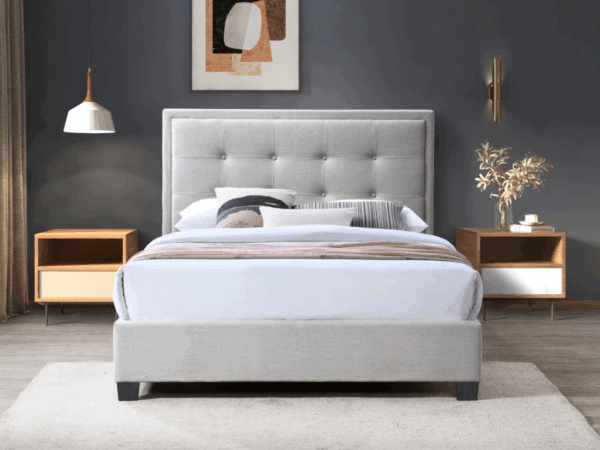 Dc Good Will Modern Gainford Bed Frame with Stylish Headboard - Image 5