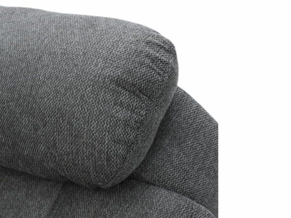 Dc Good Will Naples 3-Seater Electric Recliner Sofa in Grey Chenille Fabric - Image 5