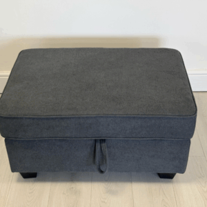 Dc Good Will Naples Storage Ottoman in Grey Chenille