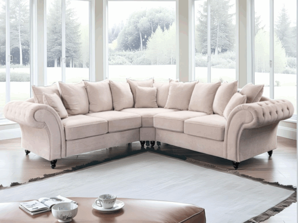 Dc Good Will Windsor Large Corner Sofa in Cream Aston Fabric - Image 2